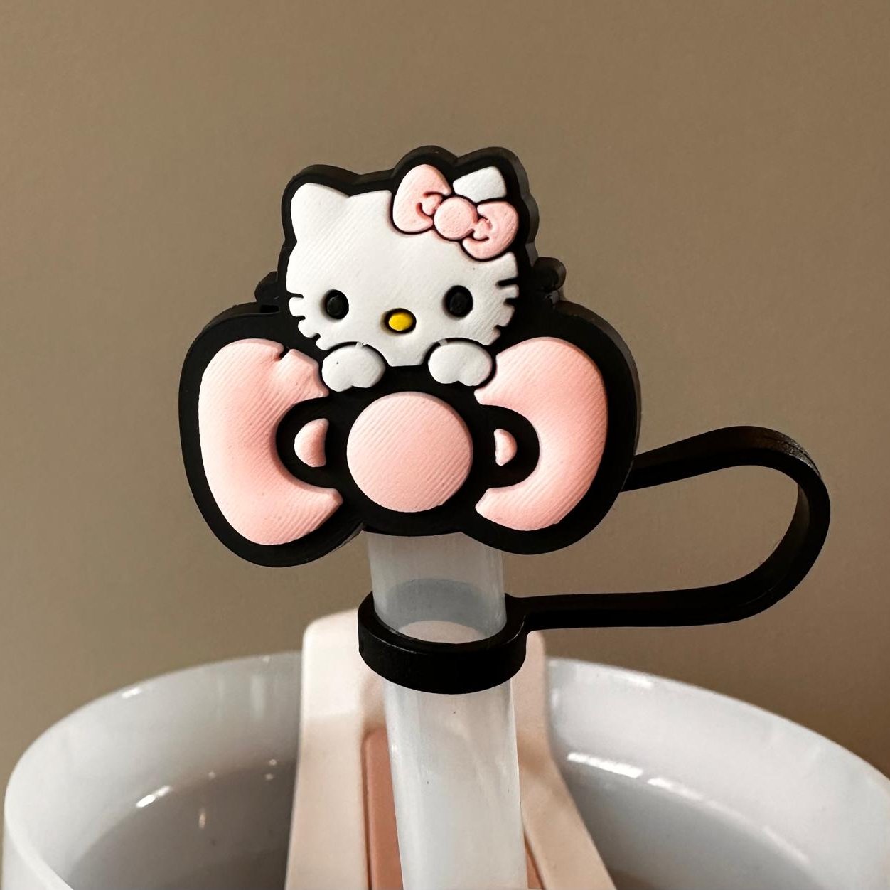 Tapón Hello Kitty con Moño Rosa 10mm