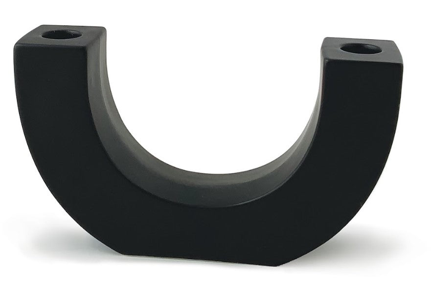 PORTA VELAS NEGRO