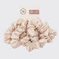 Scrunchies de algodón orgánico beige - Paquete de 5