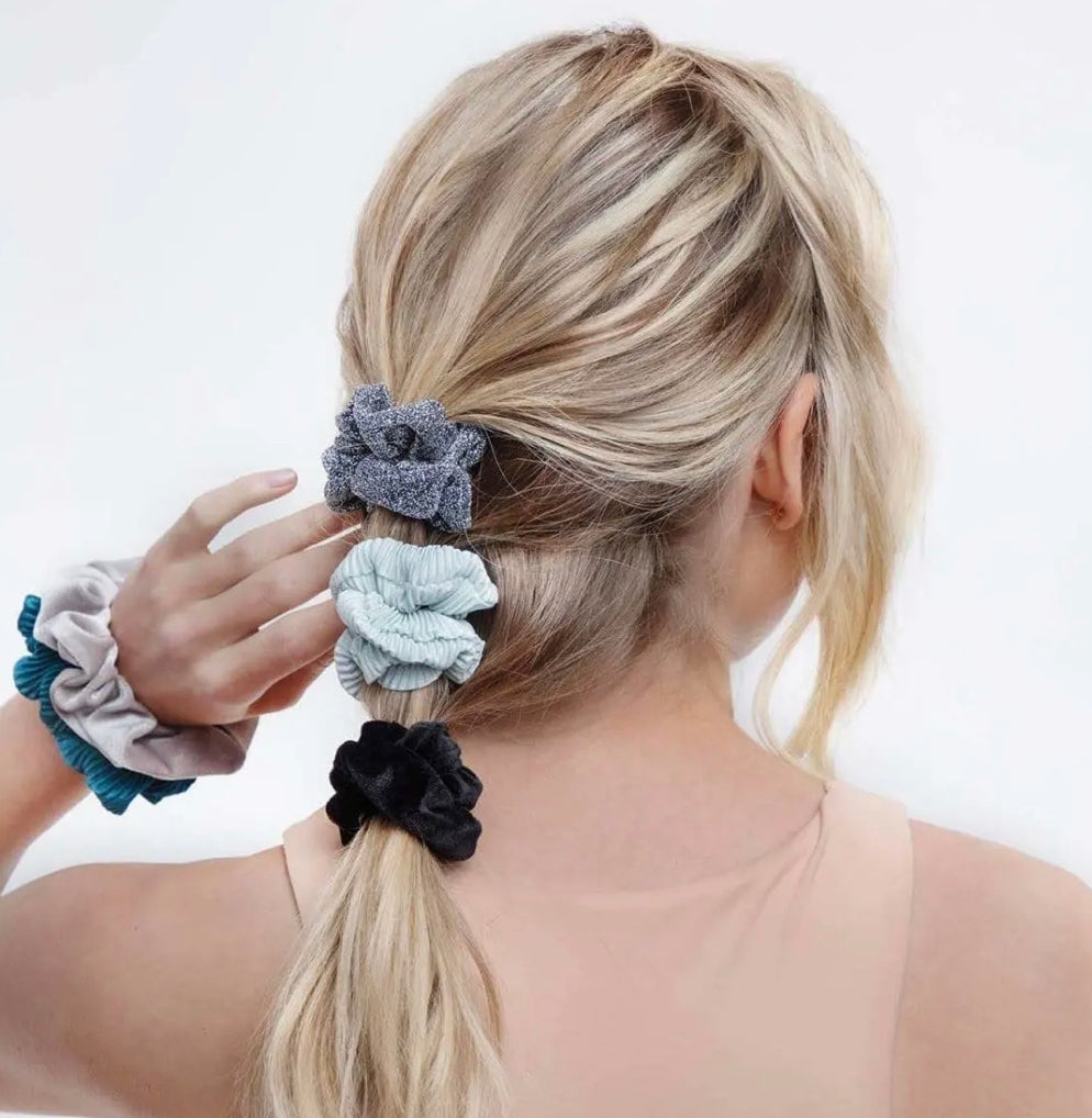 Scrunchies para la fiesta (paquete de 5)